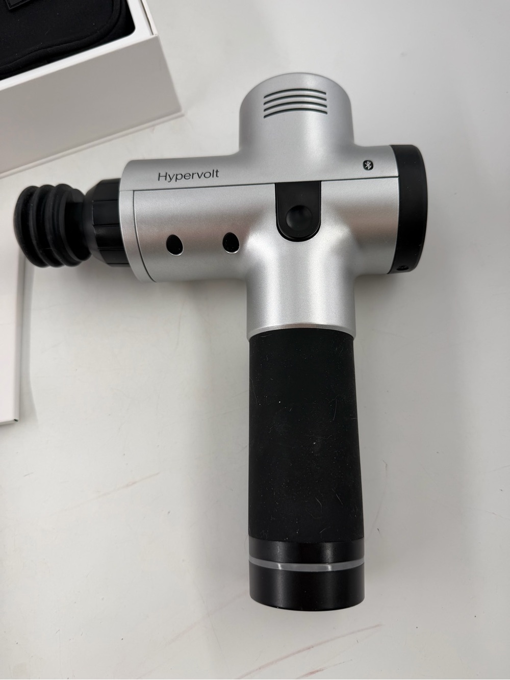 HyperIce HyperVolt Bluetooth Percussion Massage Device - Silver (53100 038-00) - Picture 5 of 16